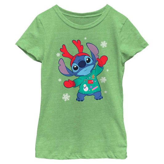 Girl's Disney Alien Winter Outfit T-Shirt