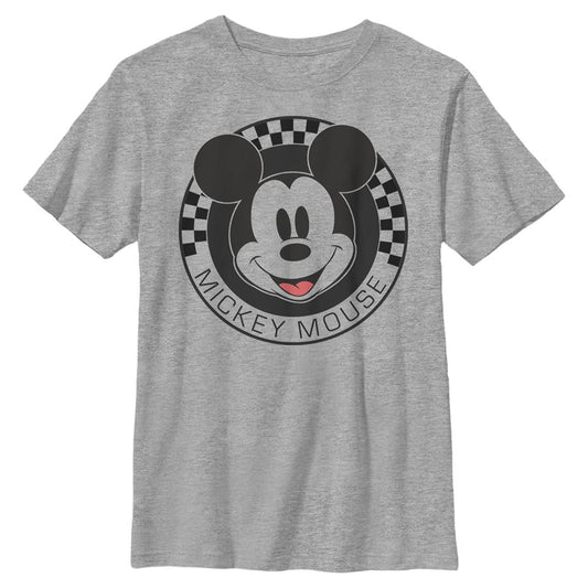 Boy's Disney MIckey Mouse Checkered T-Shirt