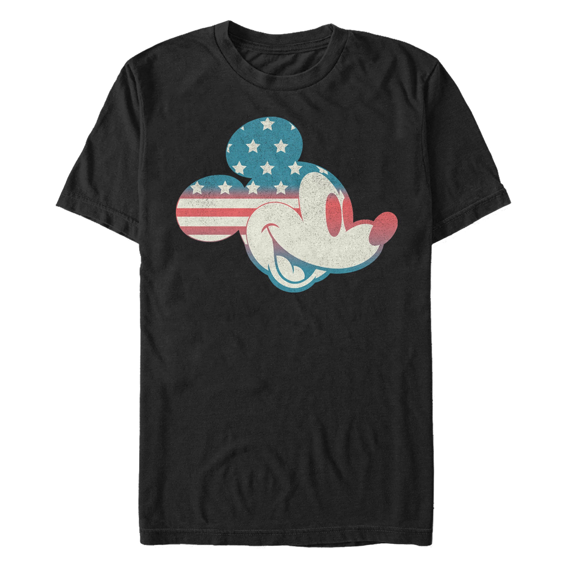 Men's Disney Mickey Americana Flag Fill T-Shirt