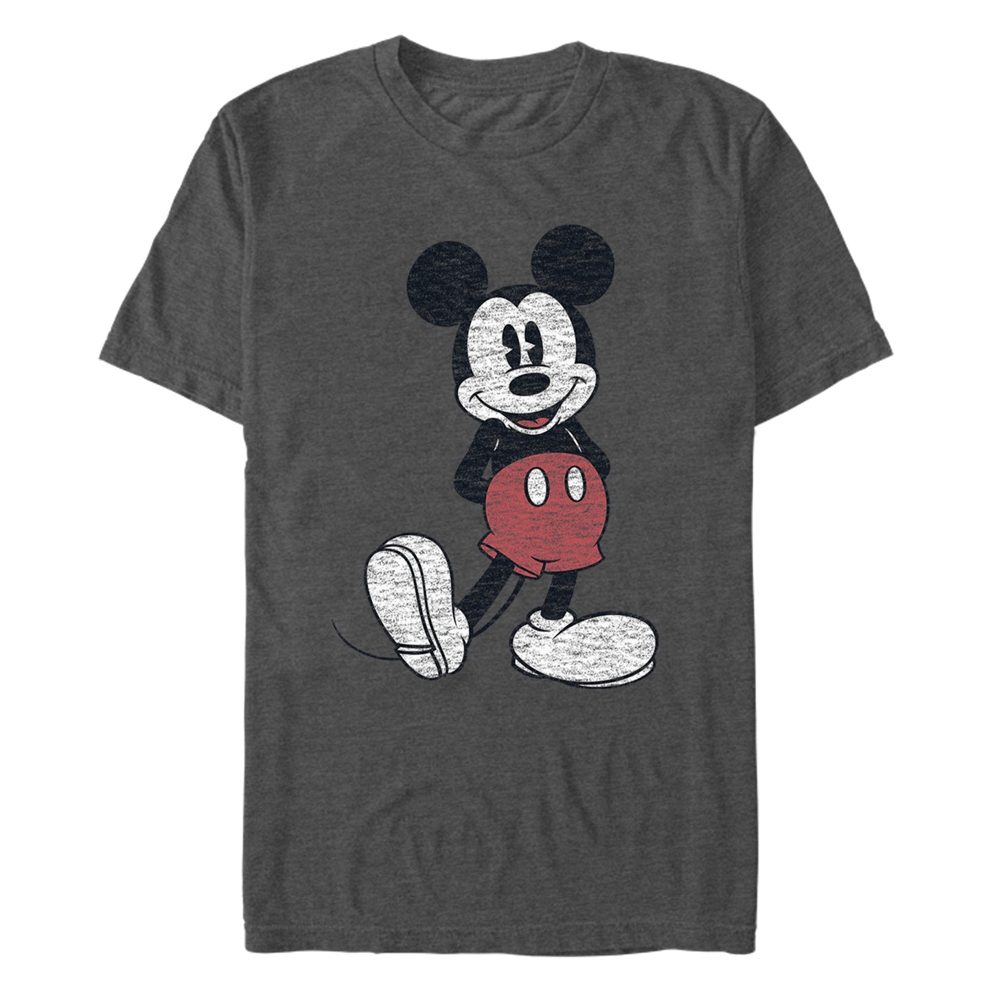 Men's Disney Mickey Pose - Char Htr T-Shirt