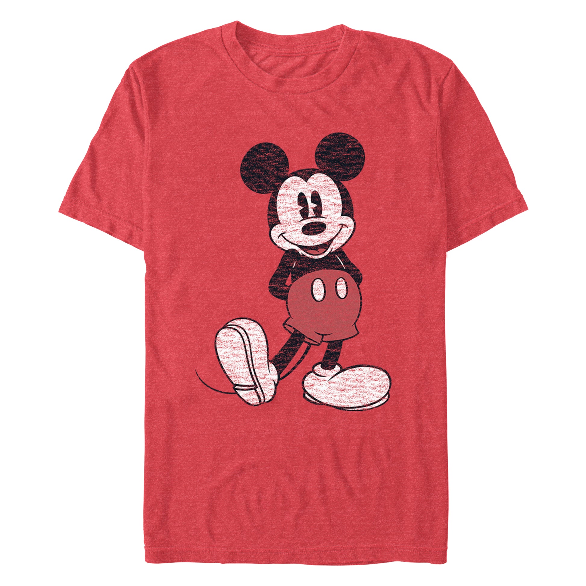 Men's Disney Mickey Pose - RED HTR T-Shirt